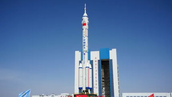 CHINA ROLLS OUT ROCKET FOR NEXT ASTRONAUT MISSION TO TIANGONG SPACE STATION