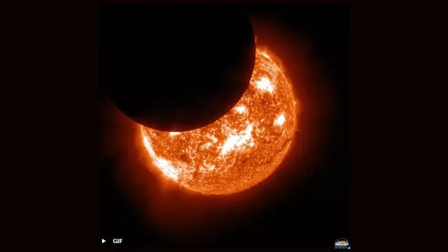 NOAA GOES-19 SATELLITE CAPTURES PARTIAL ECLIPSE