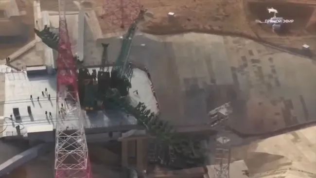 RUSSIA'S ONLY ACTIVE LAUNCH PAD FOR COSMONAUTS DAMAGED BY SOYUZ CREW LAUNCH TO INTERNATIONAL SPACE STATION