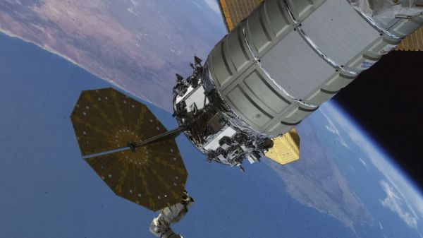 NORTHROP GRUMMAN'S 1ST 'CYGNUS XL' CARGO SPACECRAFT DEPARTS THE SPACE STATION