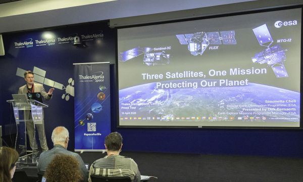 THREE ESA-BUILT SATELLITES ON SHOW IN FRANCE
