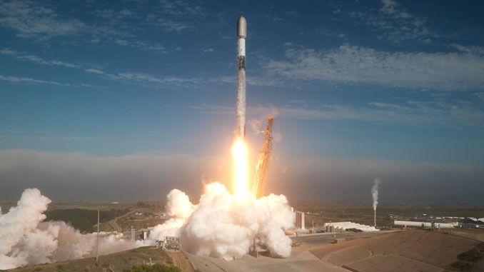 SPACEX FALCON 9 LAUNCHES STARLINK SATELLITES FROM WEST COAST