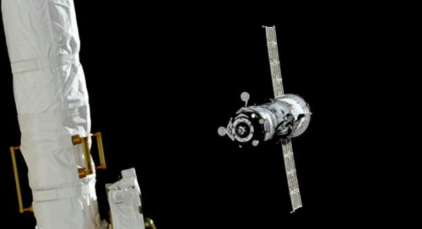 RUSSIAN PROGRESS CARGO SHIP ARRIVES AT INTERNATIONAL SPACE STATION