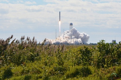 PRIVATE CYGNUS SPACECRAFT LAUNCHES ON MAIDEN SPACE STATION VOYAGE