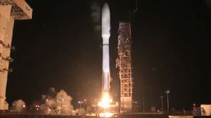 GOVERNMENT SPY SATELLITE ROCKETS INTO SPACE ON ATLAS 5