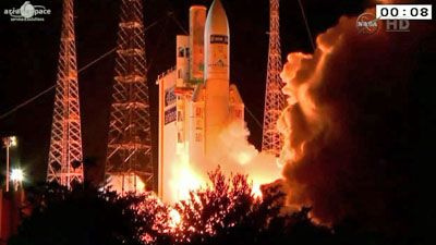 ARIANE 5 LAUNCHES ATV-5 EN ROUTE TO THE ISS