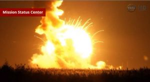 UNMANNED NASA ROCKET EXPLODES AFTER LIFTOFF
