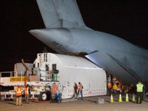 U.S. NAVY’S 3RD MUOS SATELLITE ARRIVES AT CAPE CANAVERAL