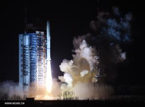 CHINESE MILITARY SATELLITE LAUNCHED BY LONG MARCH ROCKET