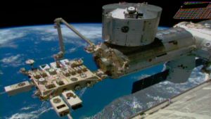 SPACE STATION GETS A NEW LASER, FRUIT FLIES AND WRIGGLY WORMS, TOO