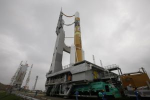SURVEILLANCE SATELLITE ON TRACK FOR BLASTOFF FROM JAPAN