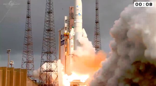 ARIANE 5 LAUNCHES SICRAL 2 AND THOR 7 TELECOMMUNICATIONS SATELLITES