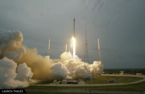 FALCON 9 ROCKET LAUNCHES, CARRYING TURKMENISTAN SATELLITE