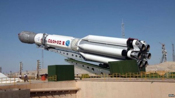 RUSSIAN ROCKET CARRYING SATELLITE BURNS UP OVER SIBERIA
