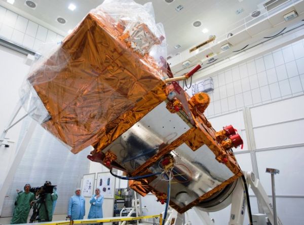 VEGA ROCKET READIED FOR LAUNCH OF SENTINEL-2A EARTH OBSERVATION SATELLITE