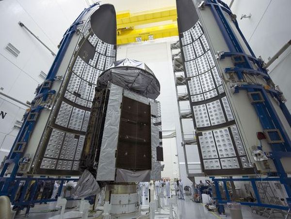 MILITARY SATELLITE PREPPED FOR AUG. 31 LAUNCH FROM CAPE