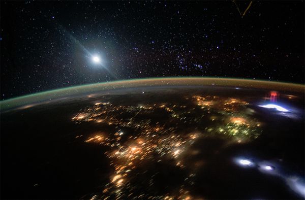 ENORMOUS RED SPRITES SEEN FROM SPACE