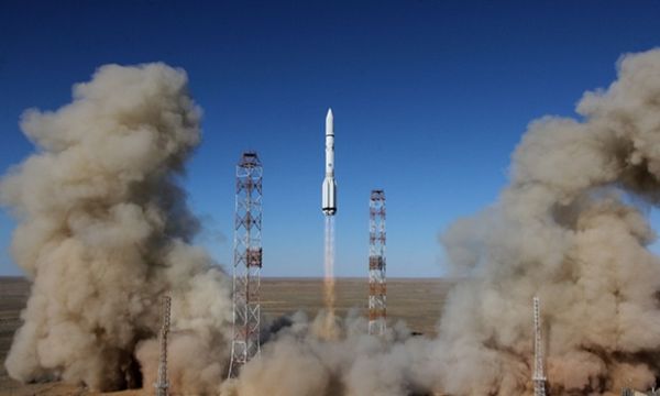 RUSSIA LAUNCHES PROTON-M ROCKET CARRYING TELECOMS SATELLITE