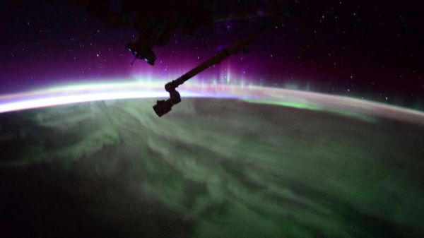 SPACE STATION ASTRONAUTS GOT AN AWESOME AURORA SHOW THIS WEEKEND