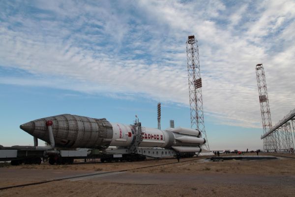 PROTON ROLLED OUT FOR LAUNCH OF TURKISH SATELLITE