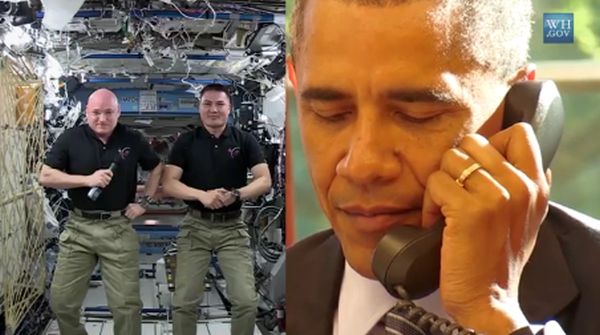 ‘COME IN INTERNATIONAL SPACE STATION, THIS IS PRESIDENT BARACK OBAMA’
