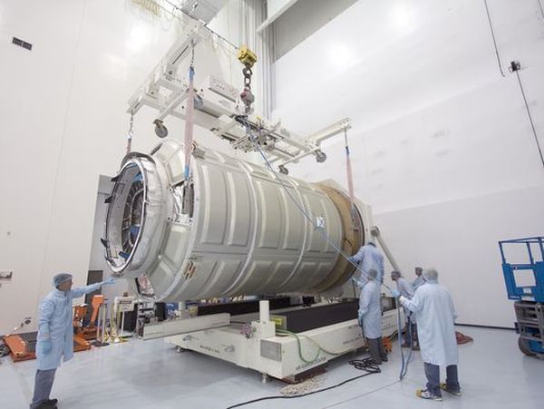 CYGNUS CARGO CRAFT PACKED, READY TO GO TO SPACE STATION