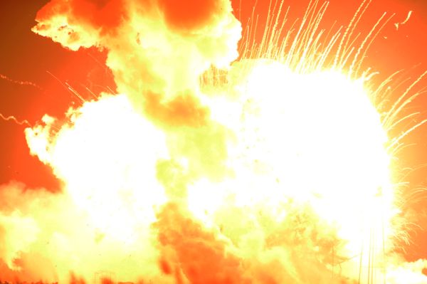 FIRE IN ENGINE DOOMED ORBITAL ROCKET ON SPACE STATION FLIGHT 
