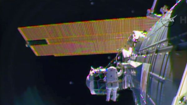 SPACE STATION SUFFERS SHORT CIRCUIT, POWER SYSTEM DEGRADED