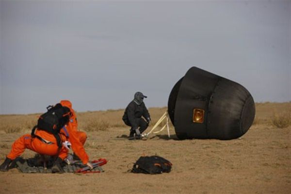 ANOTHER STEP FORWARD AS SATELLITE RETURNS TO EARTH