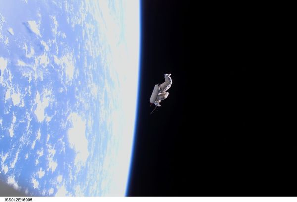 SUITSAT MIGHT BE THE CREEPIEST SATELLITE EVER