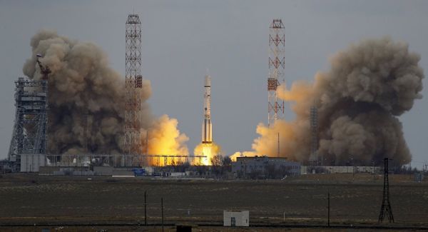 RUSSIAN PROTON-M WITH US INTELSAT SATELLITE LAUNCHED FROM BAIKONUR