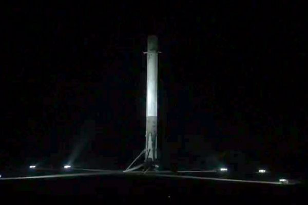 SPACEX SUCCESSFULLY LANDS FALCON 9 ROCKET ON SOLID GROUND FOR THE SECOND TIME 