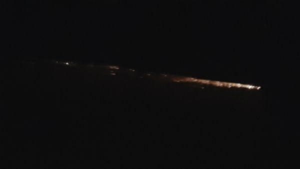 CHINESE ROCKET BURNS UP OVER WESTERN U.S.
