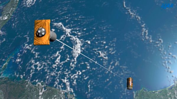 SPACE JUNK SOLUTION? JAPAN WOULD USE A TETHER TO NAB DEBRIS & DESTROY IT