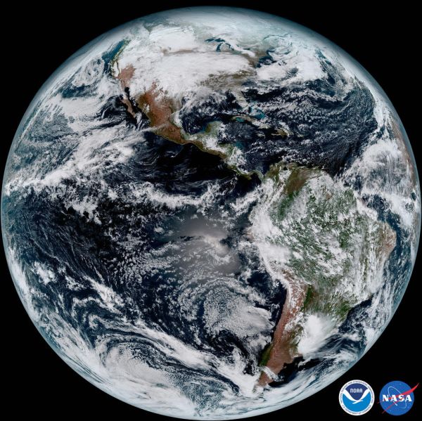 STUNNING FIRST IMAGES FROM NEW WEATHER SATELLITE