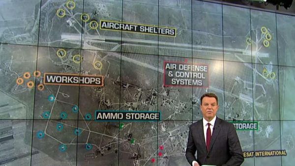SYRIA MISSILE ATTACK: SATELLITE PHOTOS SHOW MAJOR DAMAGE TO AIRFIELDS