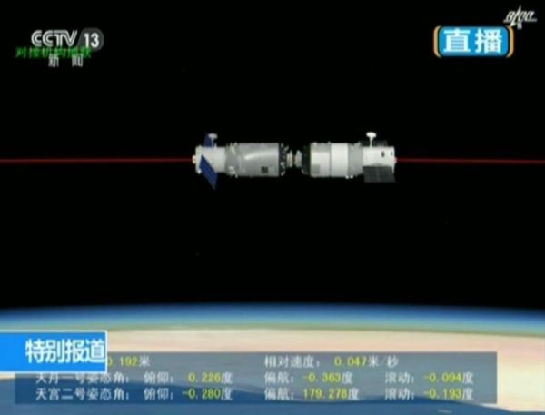 TIANZHOU-1 COMPLETES FIRST TIANGONG-2 REFUELLING, CLEARING WAY TO SPACE STATION 