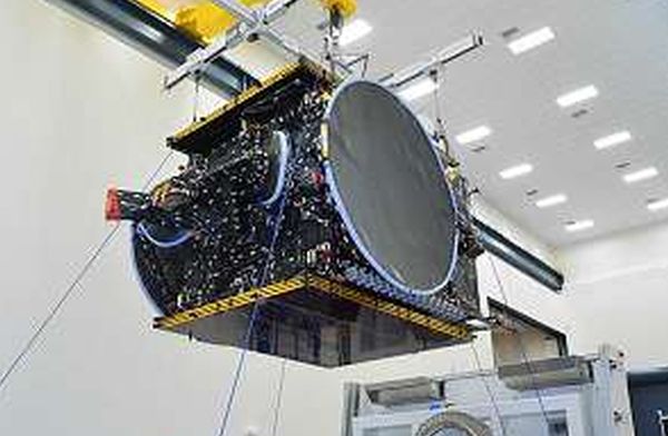 SSL SATELLITE BUILT FOR BULGARIA SAT ARRIVES AT CAPE CANAVERAL FOR FOR FALCON 9 LAUNCH