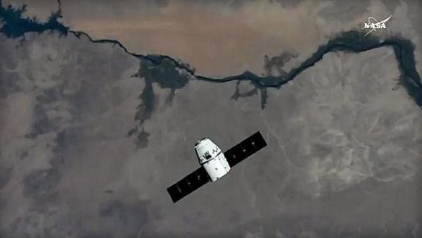 SPACEX SUPPLY SHIP REACHES SPACE STATION