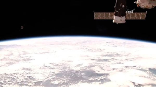SPACE STATION WELCOMES FOOD AND SUPPLIES FROM RUSSIAN SHIP