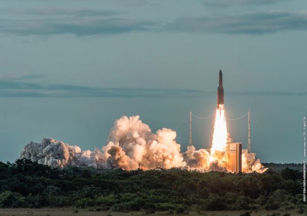 COMMUNICATION SATELLITE GSAT-17 LAUNCHED FROM FRENCH GUIANA