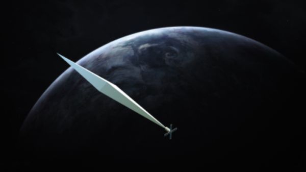 AN ARTIST IS LAUNCHING A 100-FOOT SATELLITE THAT WILL BE VISIBLE TO THE NAKED EYE