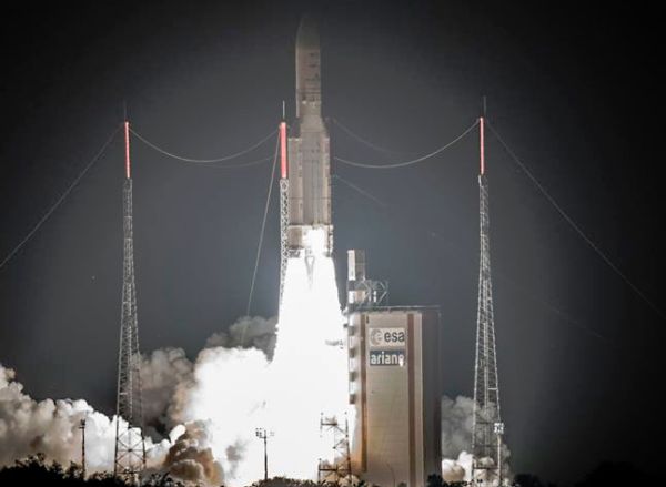 ARIANE 5 ROCKET DEPLOYS SATELLITES FOR INTELSAT AND B-SAT