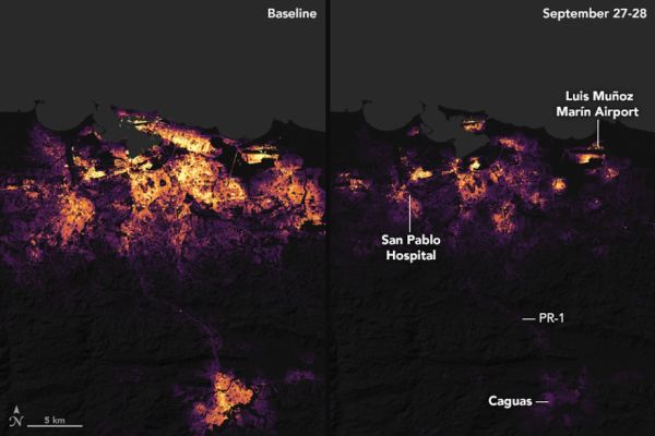 NASA PHOTOS OF PUERTO RICO SHOW HOW MARIA WIPED OUT POWER ON THE ISLAND