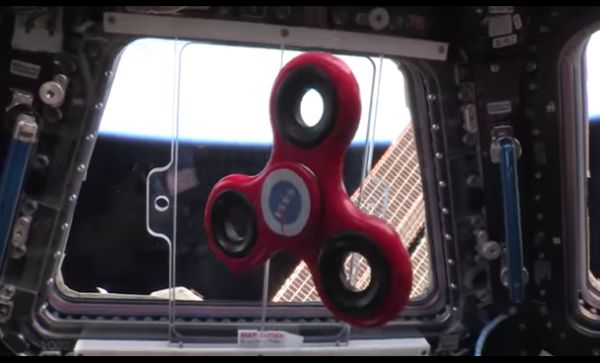 WATCH ASTRONAUTS FLIP WHEN THEY GET TO PLAY WITH A FIDGET SPINNER ON THE SPACE STATION