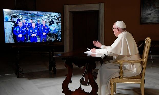 POPE DISCUSSES LIFE'S BIGGEST QUESTIONS WITH INTERNATIONAL SPACE STATION CREW