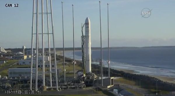 ANTARES LAUNCH TO RESUPPLY SPACE STATION HALTED BY WAYWARD AIRPLANE
