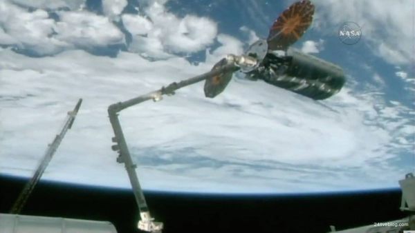 CYGNUS SUPPLY SHIP READIED FOR STATION DEPARTURE