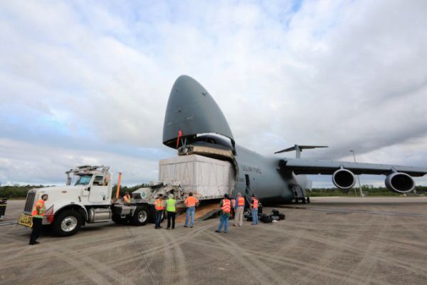 GOES-S WEATHER SATELLITE ARRIVES IN FLORIDA FOR LAUNCH PREPARATIONS