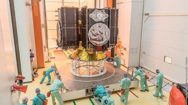 GALILEO NAVIGATION SATELLITES BUTTONED UP FOR LAUNCH ON ARIANE 5 ROCKET